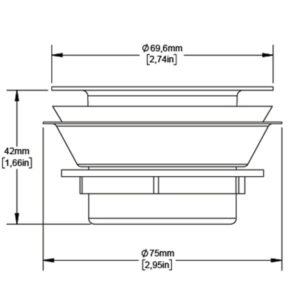 Afvoerplug 45 mm met schroefdraad 1 1/2"