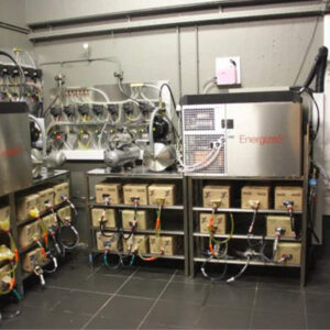 BIB rack opsteltafel op lcoatie