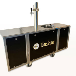Verrijdbare inklapbare biertap FLEX met Warsteiner branding