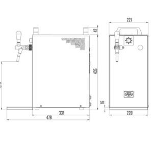 Lindr Kompakt 40/K afmetingen